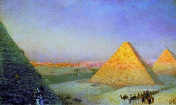 pyramids 1895 Romantic Ivan Aivazovsky Russian Oil Paintings